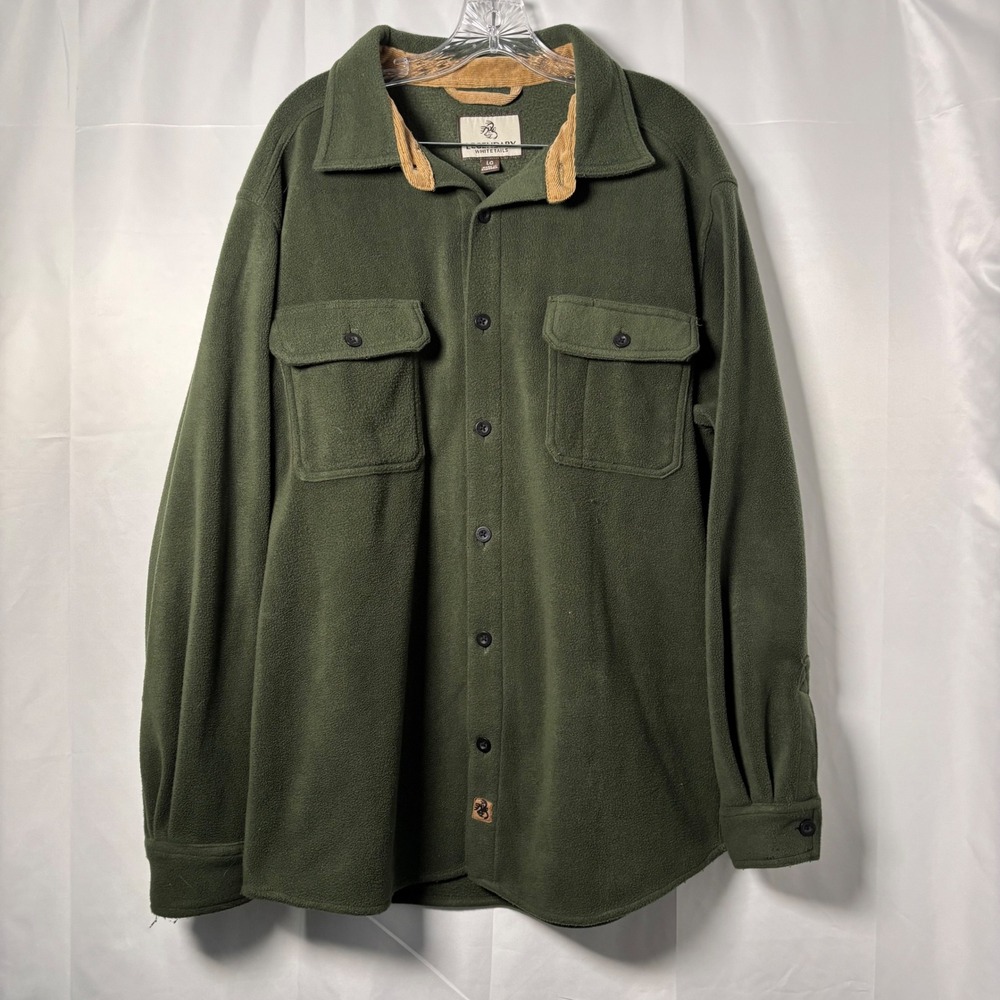 Legendary Whitetails‎ Navigator Buttoned Fleece Heavyweight Large Forest Green